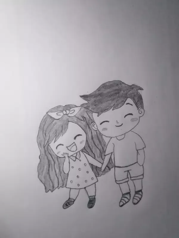 Cute Love Drawing.sketched by me — Steemit