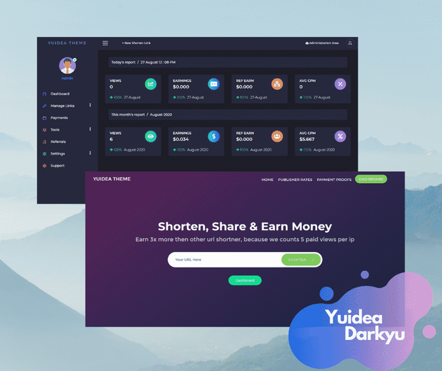 yuidea-darkyu-adlinkfly-theme.png