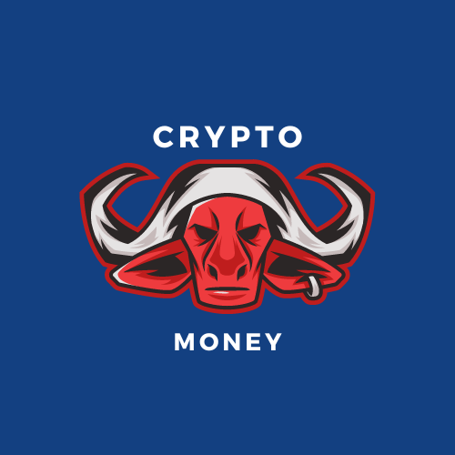 Blue and White with Red Detailed Illustration Modern Crypto Trading Logo .png
