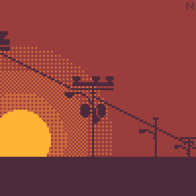 Pixeltober Day 1 - Sunset.png