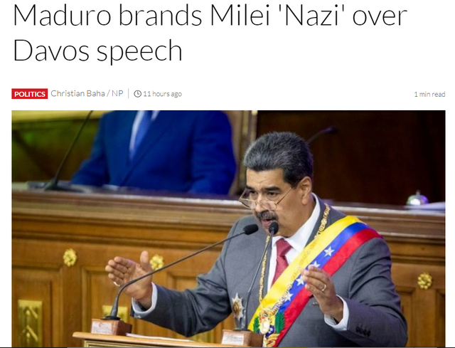 Maduro brands Milei Nazi.PNG