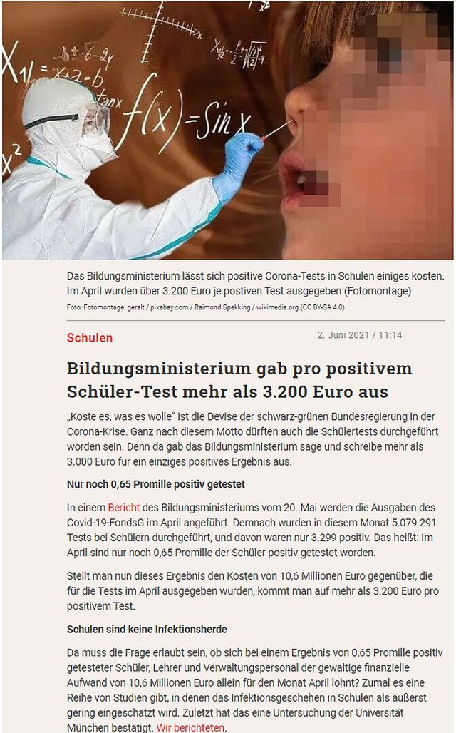 Bildungsministerium gab pro positivem Schüler-Test mehr als 3.200 Euro aus.jpg