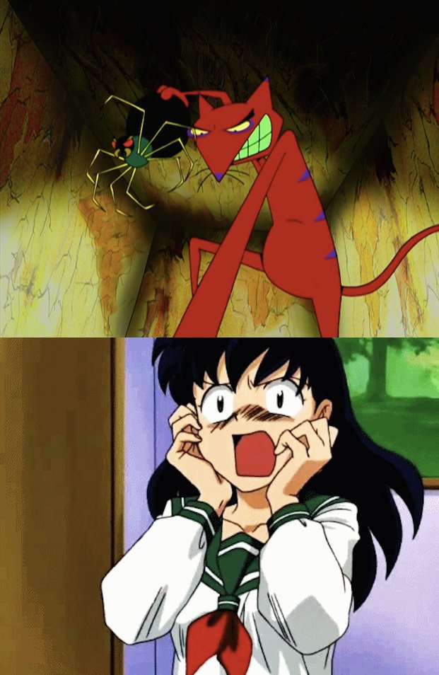 Katz About to Make Kagome Eat A Spider.jpg