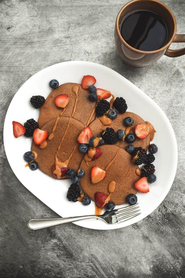 Single Serving Chocolate Protein Pancakes..jpg