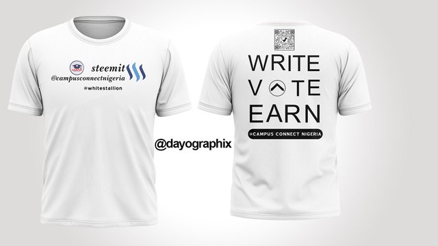 Steemit shirt 1 Update by dayographix white.jpg