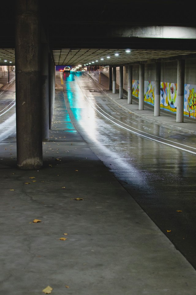 Under the bridge bending road.JPG