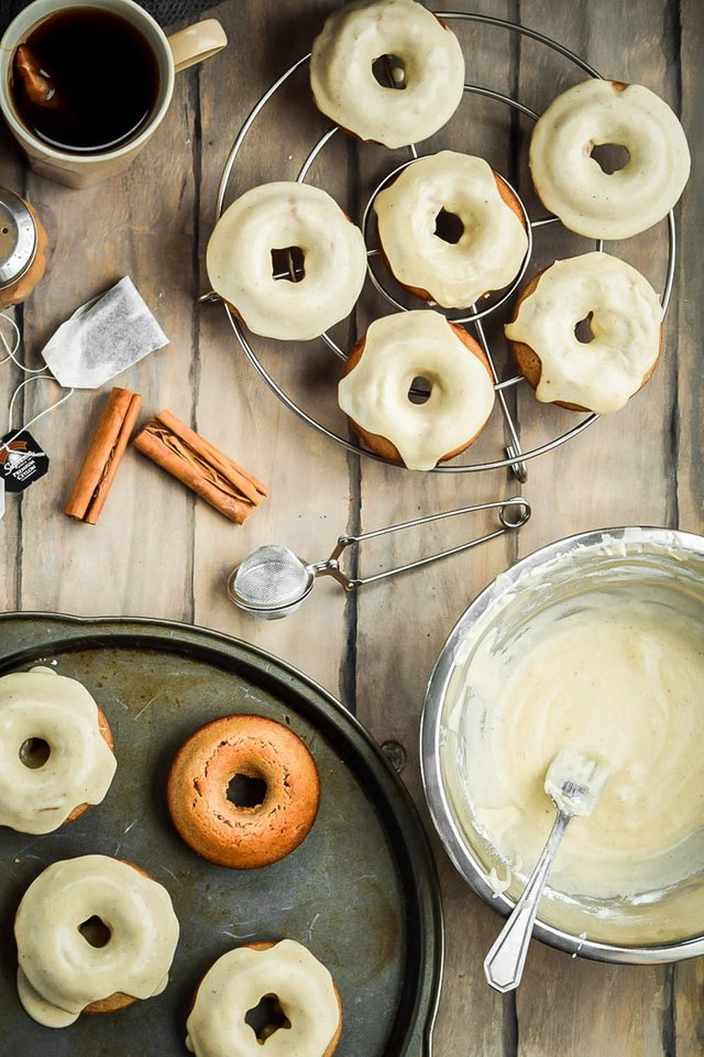 Chai Latte Doughnut with Vanilla Bean Icing (Vegan)- (6).jpg