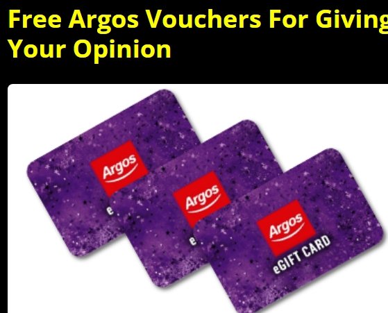 Free Argos Vouchers For Giving Your Opinion.jpeg