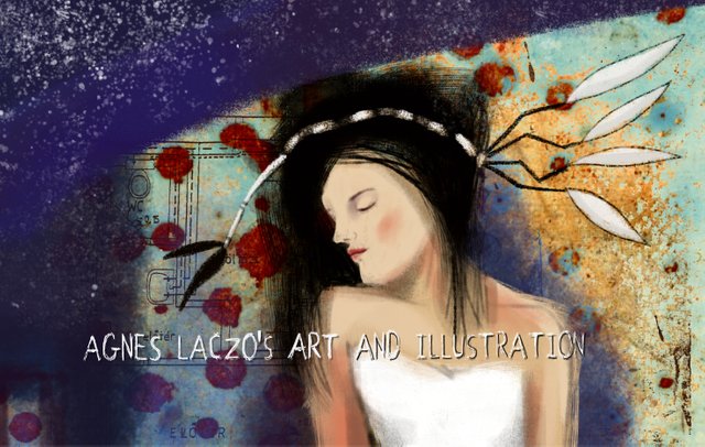 agnes laczo art and illustration fan page facebook laczo agnes illusztrator grafikus muvesz rajz mese rusztikus festett fa print.jpg