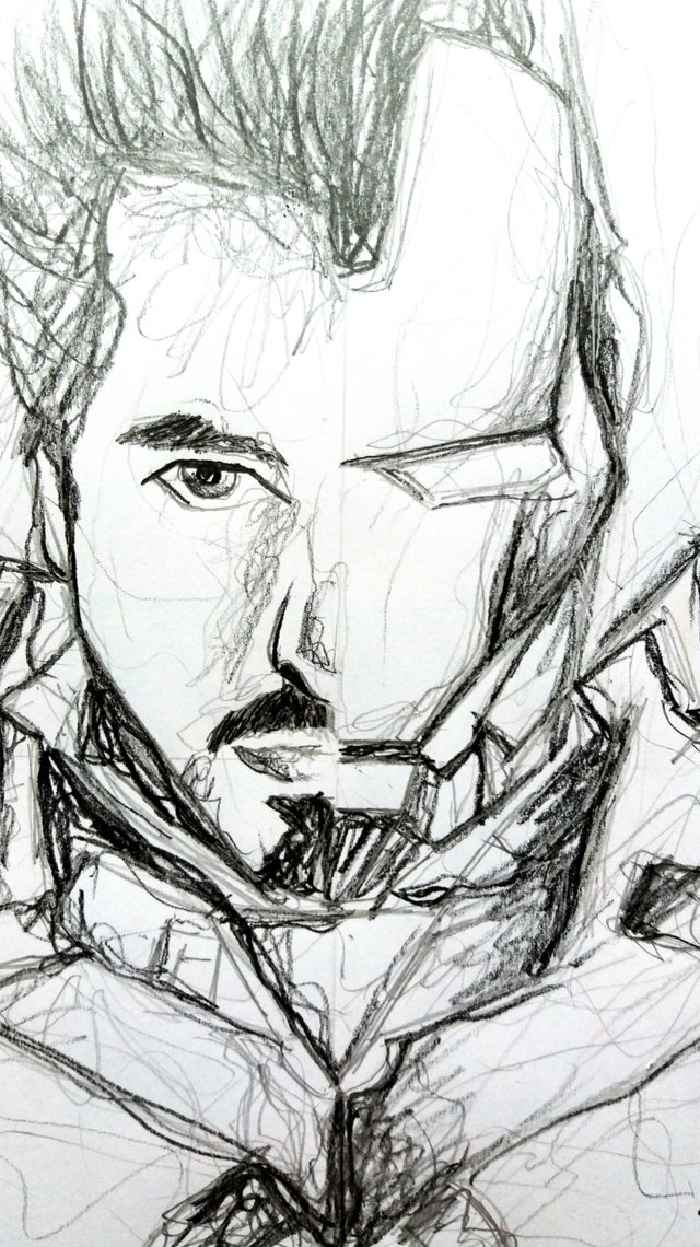 dibujos a lapiz de iron man