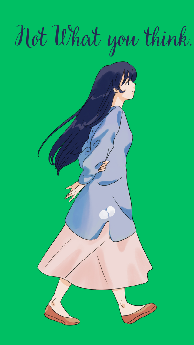 Blue Pastel Cream Brown Pink Simple Minimalist Aesthetic Anime Girl 90s Sad Love Quotes Phone Wallpaper.png