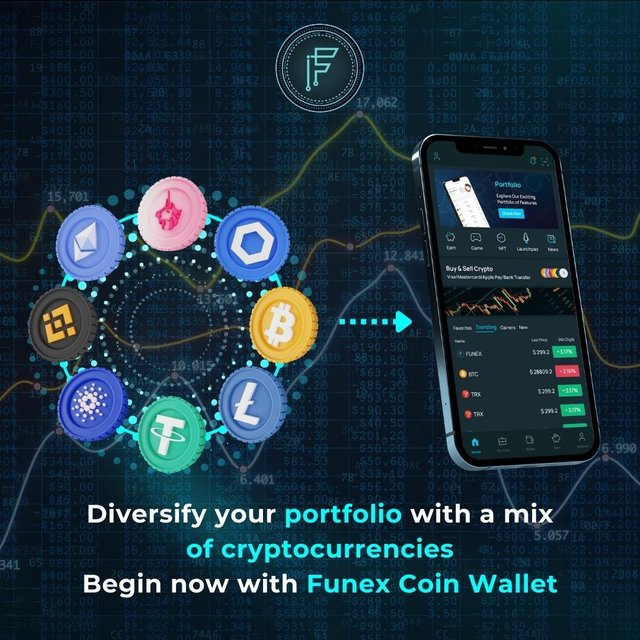 Diversify your portfolio with a mix of cryptocurrencies Begin now with Funex Coin Wallet.jpg