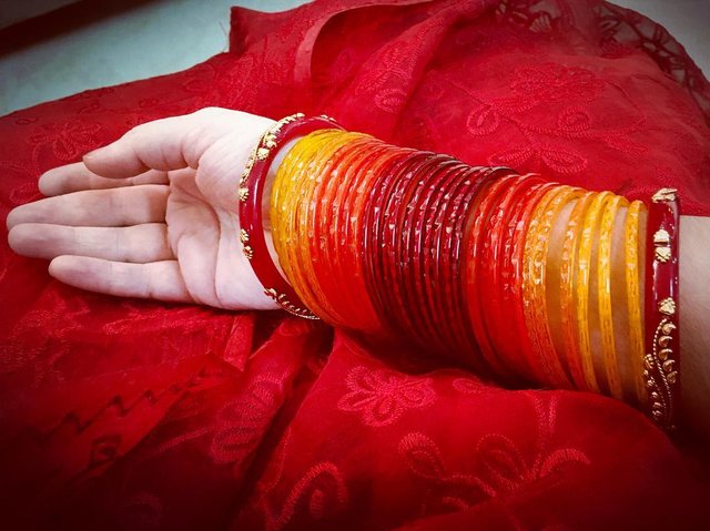 Hand full of on sale bangles