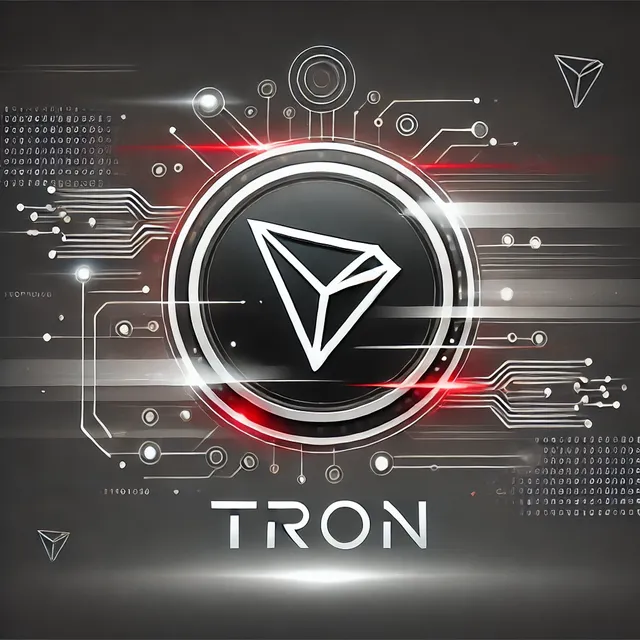 DALL·E 2024-12-13 09.36.30 - A modern, futuristic illustration representing TRON blockchain technology, featuring its logo prominently. The design includes digital elements like g.webp