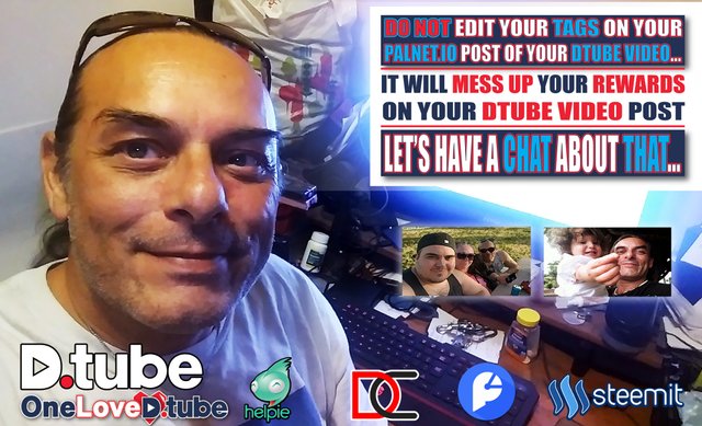 DO NOT try to Edit your TAGS on your PALnet.io Post of Your #dtube Video - It Won't Except them & it will Mess Up Your Rewards on #dtube.jpg