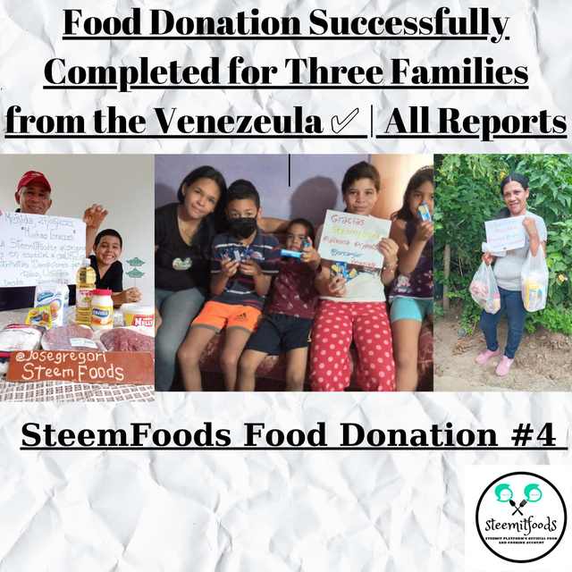 SteemFoods Food Donation 4 - All Reports .png