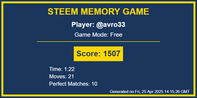 Game Result