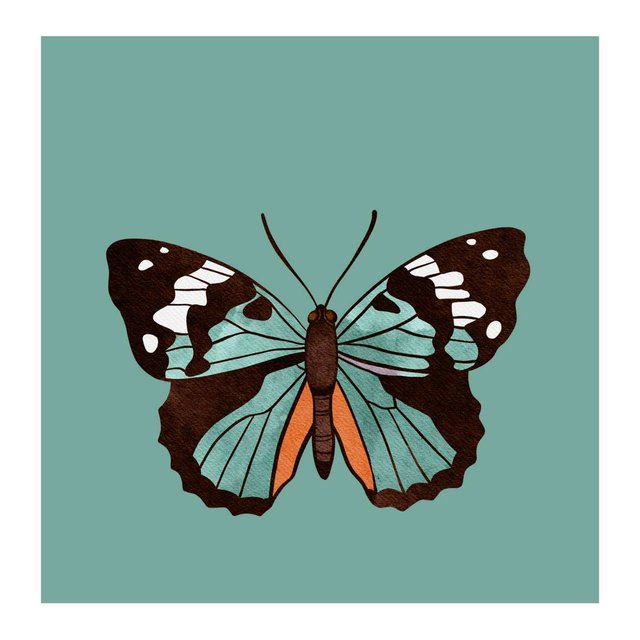 Colorful Butterfly Fabulous Square Sticker.jpg