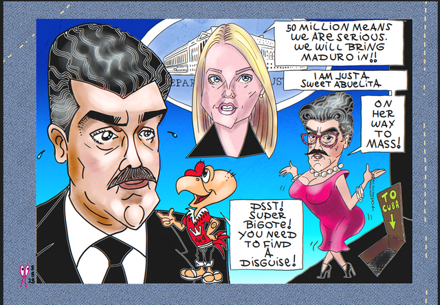 nicolas maduro pam bondi political cartoon .png