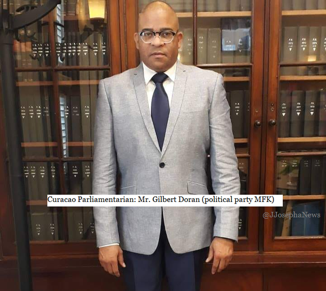 Curacao Member of Parliament Gilbert Doran political party MFK government.png