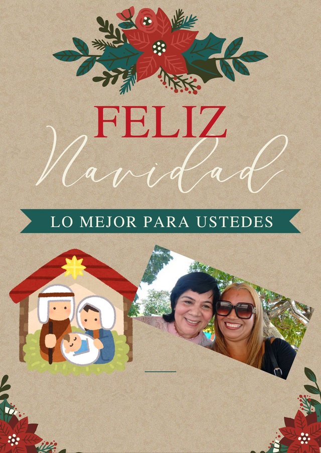 Tarjeta invitación fiesta navidad rústico marrón.jpg