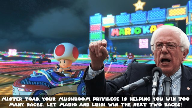 bernie sanders scolds toad from mario kart.jpg