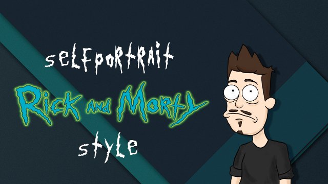 portrait in the style of rick and morty by Vitaliy on Dribbble