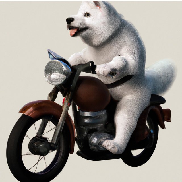 samoyed dog riding a motorcycle 3d art.jpg