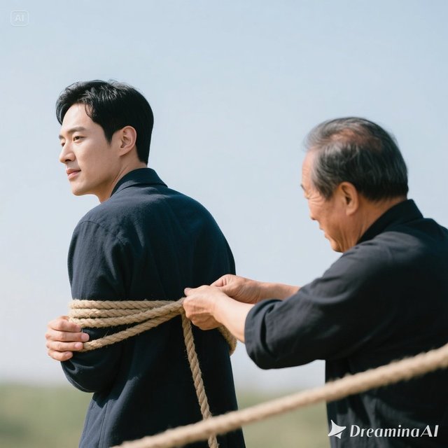 dreamina-2025-10-04-5224-한국 국적 30대 남성의 두 손이 뒤에 있고... 중국 국적 40대 남성....jpeg