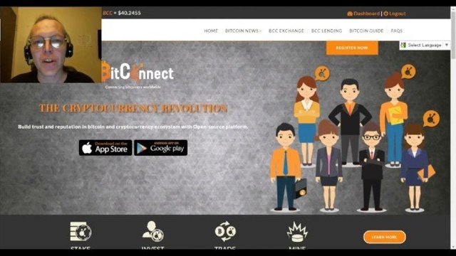 Sáng lập kiêm CEO Michael Weber từng quảng cáo cho dự án lừa đảo thế kỷ BitConnect