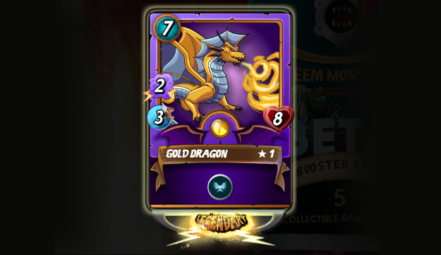 Gold Dragon from a Booster Pack