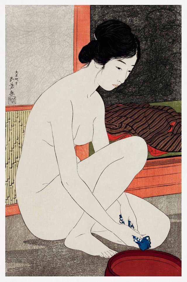 Yokugo no onna (1915) by Goyō Hashiguchi..jpg