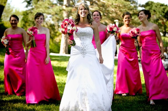 2_Pink-Bride-and-Bridesmaids-Happy-Wedding-Walking.jpg