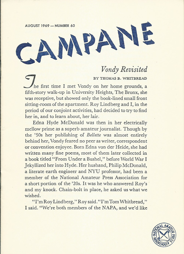 Campane - Number 60, August 1969 - Page 1.png