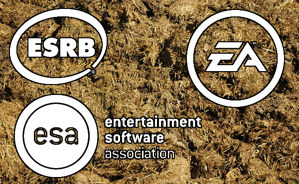 ESRB, ESA & EA Logos on a Poop Background.png