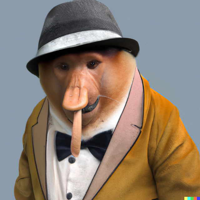 DALL·E 2023-05-09 05.57.49 - proboscis monkey dressed as a monopoly man with Monocle.png