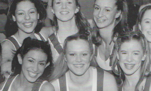 2000-2001 FGHS Yearbook Page 114 Dance Team LIZ N OTHERS GROUP PHOTO CROPPED.png