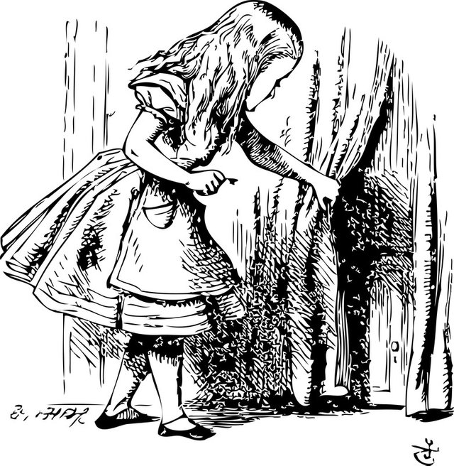 Alice in Wonderland looking behind the curtain.jpg