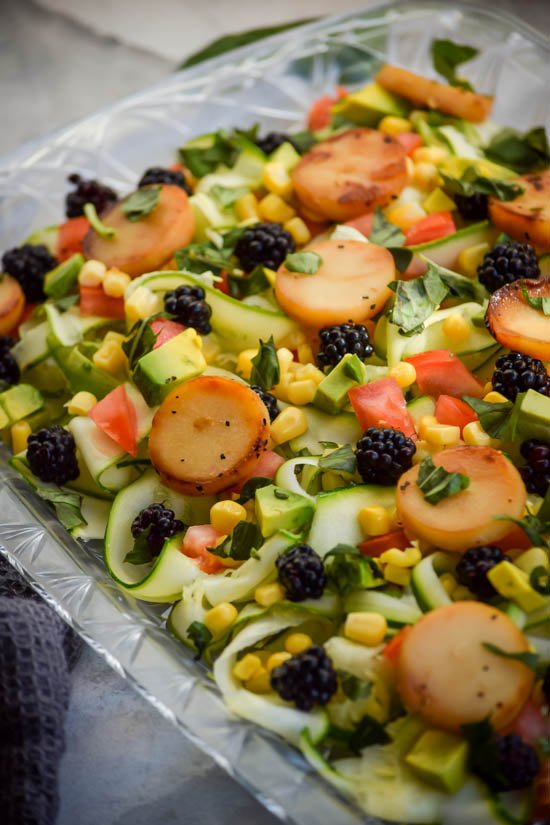 Zucchini Ribbons & Caramelized Hearts of Palm Salad with Lemon Pesto Vinaigrette (8).jpg