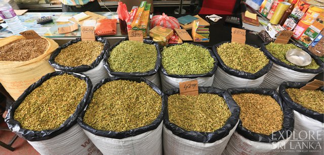 Cardamoms from as far as Deraniyagala, sorted by quality.jpg