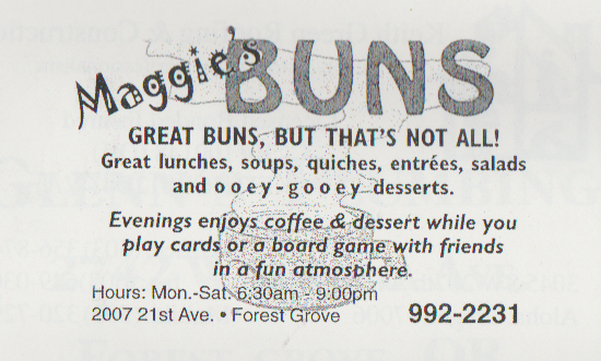 2000-2001 FGHS Yearbook Page 204 Maggie's Buns Mom Worked There 2000's for some years.png