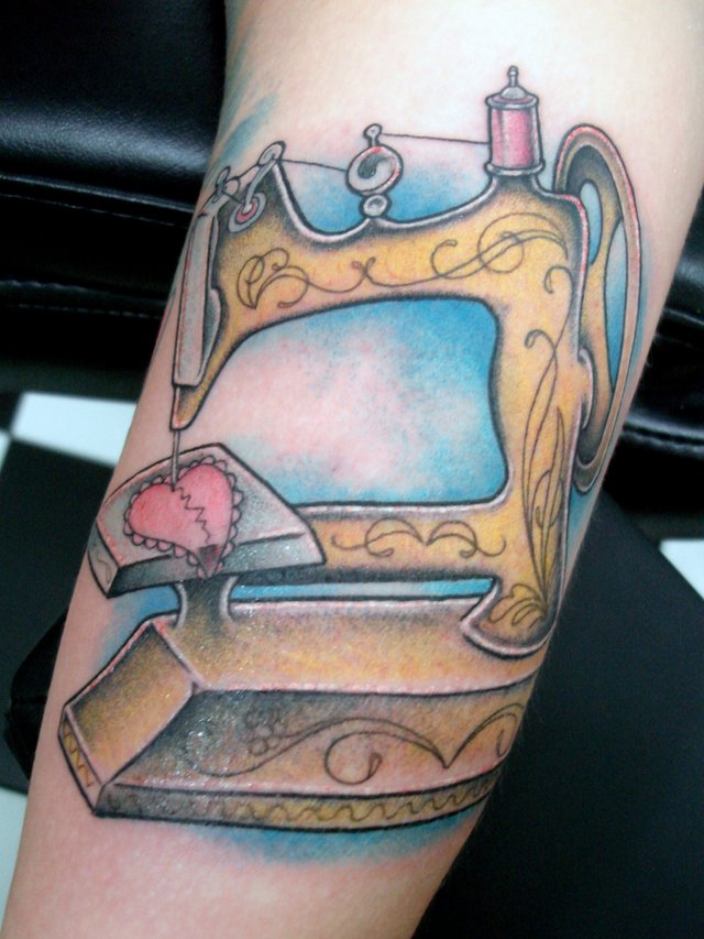 Sewing Machine for my birthday from Kristie at Skin Art Gallery Addison TX   rtattoos