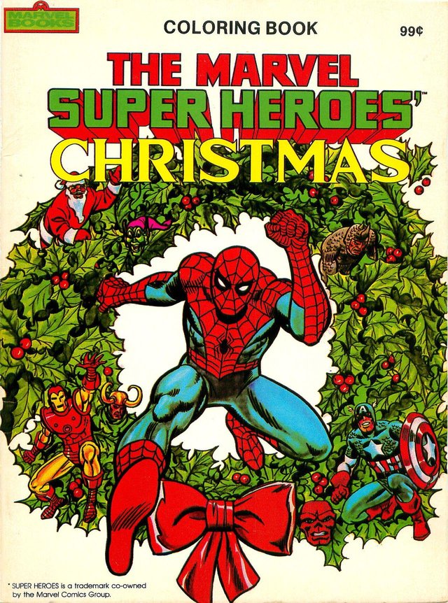 Marvel Super Heroes’ Christmas Coloring Book #198400 - Page 1.jpg