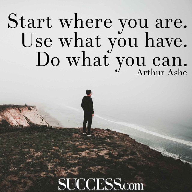 Start where you are, use what you have and do what you can .jpg