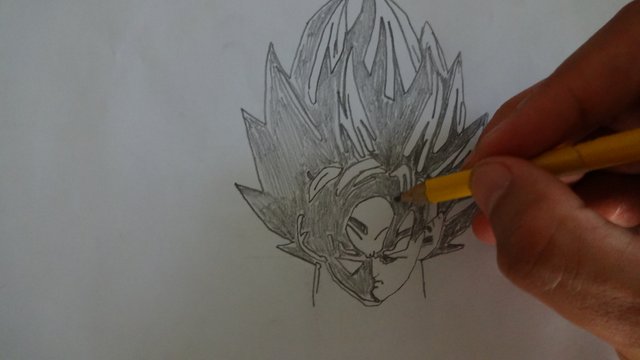 DRAGON BALL/Goku/ dibujo de personaje en lápiz creyon. — Steemit