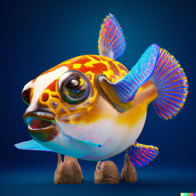 DALL·E 2022-12-24 12.24.15 - 3D render of a cute tropical fish in an aquarium on a dark blue background, digital art.png