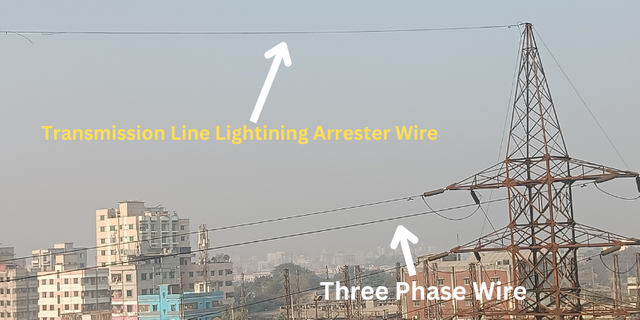 Transmission Line Lightining Arrester Wire.png