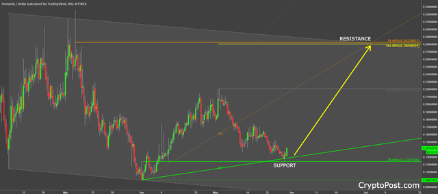 humaniq coin cryptocurrency hmqbtc prediction forecast.png