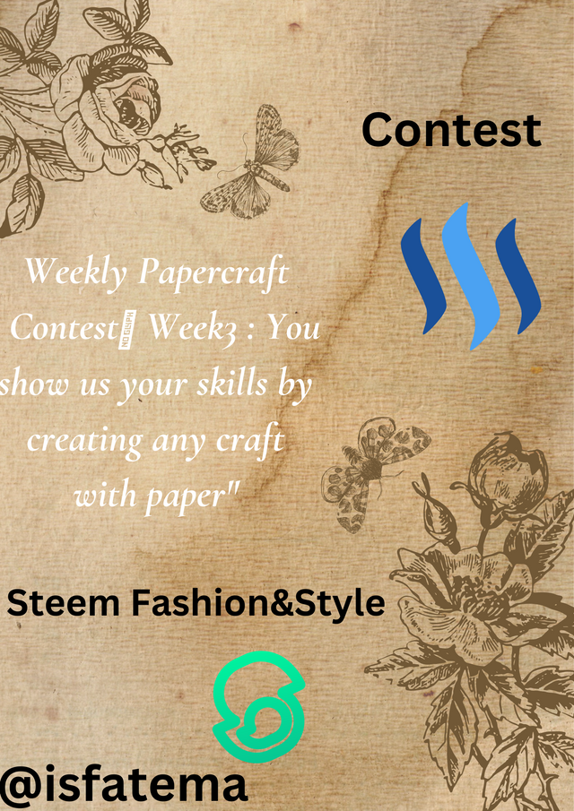 Weekly Papercraft Contest📢 Week3  You show us your skills by creating any craft with paper.png