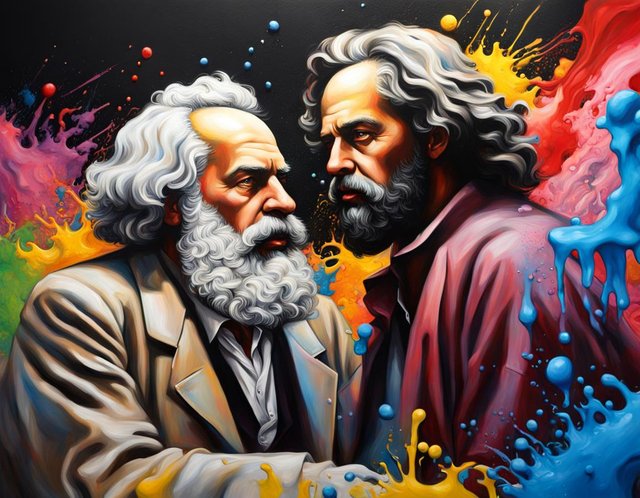 Eine philosophische Debatte zwischen Karl Marx und Jesus über den Kapitalismus.jpg